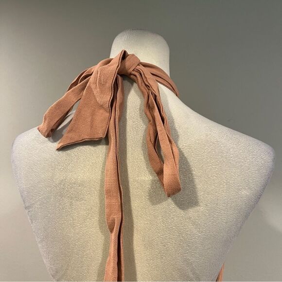 Mable Babydoll Salmon color Smocked Dress size large - Picture 8 of 14